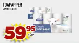 Din Mat Lambi toapapper erbjuda