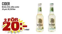 Nelins Briska cider erbjuda