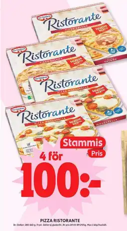 ICA Maxi Dr.Oetker pizza ristorante erbjuda