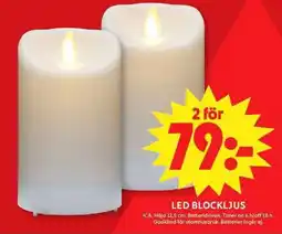ICA Maxi Ica led blockljus erbjuda