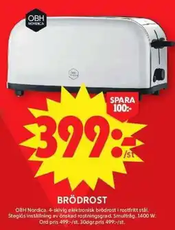 ICA Maxi Obh nordica brödrost erbjuda