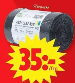 ICA Maxi Avfallsspåse erbjuda