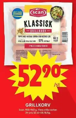 ICA Maxi Scan grillkorv erbjuda
