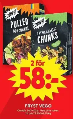 ICA Maxi Oumph! Pulled Bbq Chunks erbjuda