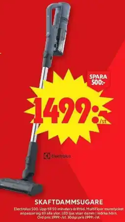 ICA Maxi Electrolux skaftdammsugare erbjuda