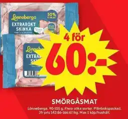 ICA Maxi Lönneberga smörgåsmat erbjuda