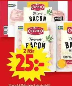 ICA Maxi Scan bacon erbjuda