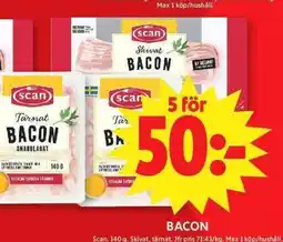 ICA Maxi Scan bacon erbjuda