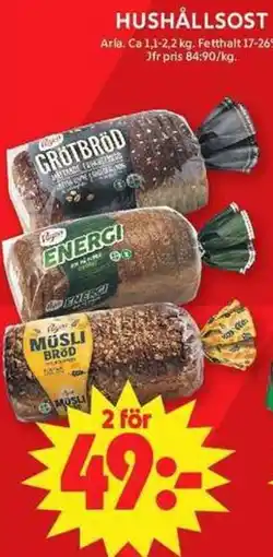 ICA Maxi Arla hushållsost erbjuda