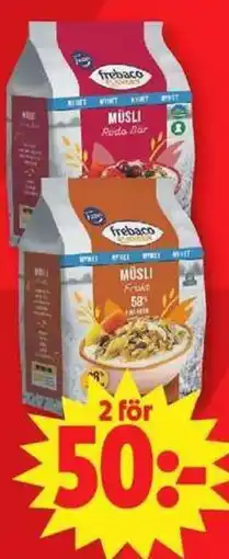 ICA Maxi Frebaco müsli erbjuda