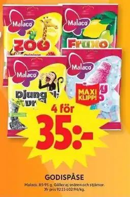 ICA Maxi Malaco godispåse erbjuda