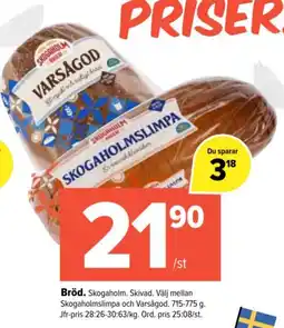 Coop Extra Skogaholm bröd erbjuda