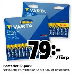 Coop Varta batterier erbjuda