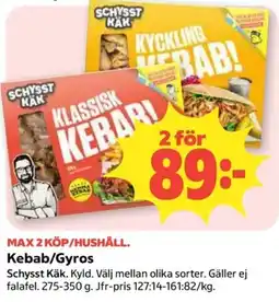 Coop Schysst Käk Kebab/Gyros erbjuda