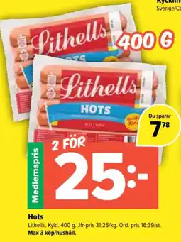 Coop Extra Lithells Hots erbjuda