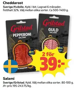 Coop Grilstad salami erbjuda