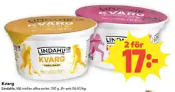 Coop Lindahls Kvarg erbjuda