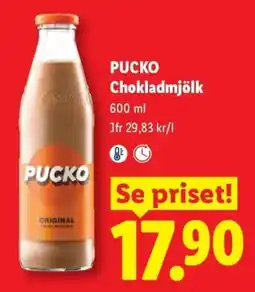 Lidl Pucko chokladmjölk erbjuda