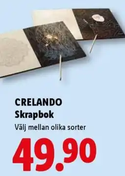 Lidl Crelando skrapbok erbjuda