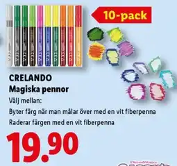 Lidl Crelando magiska pennor erbjuda