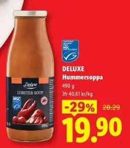 Lidl Deluxe hummersoppa erbjuda
