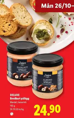 Lidl Deluxe bredbart pålägg erbjuda