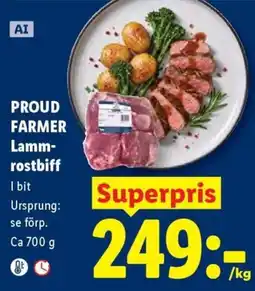 Lidl Proud Farmer Lammrostbiff erbjuda