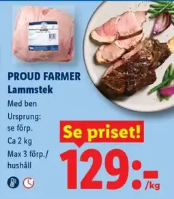 Lidl Proud Farmer Lammstek erbjuda