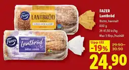 Lidl Fazer Lantbröd erbjuda