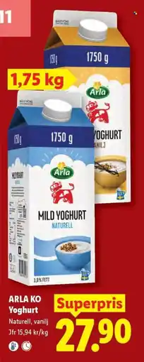 Lidl Arla Ko Yoghurt erbjuda