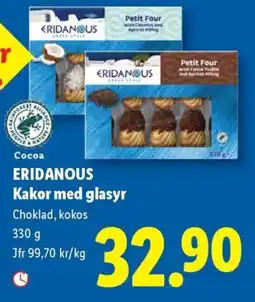 Lidl Eridanous kakor med glasyr erbjuda