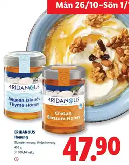 Lidl Eridanous honung erbjuda