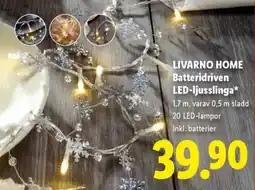 Lidl Livarno Home Led-ljusslinga erbjuda