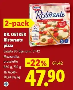 Lidl Dr. Oetker Ristorante pizza erbjuda