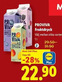 Lidl Proviva fruktdryck erbjuda