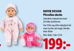 Lidl Bayer Design Piccolina docka erbjuda