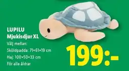 Lidl Lupilu mjukisdjur xl erbjuda