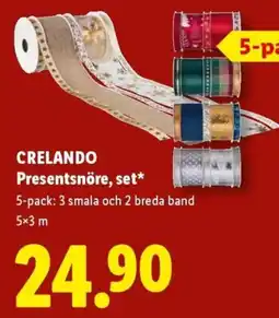 Lidl Crelando presentsnöre, set erbjuda