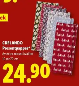 Lidl Crelando presentpapper erbjuda
