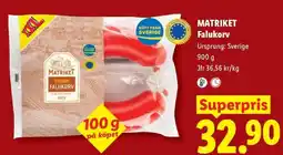 Lidl Matriket falukorv erbjuda