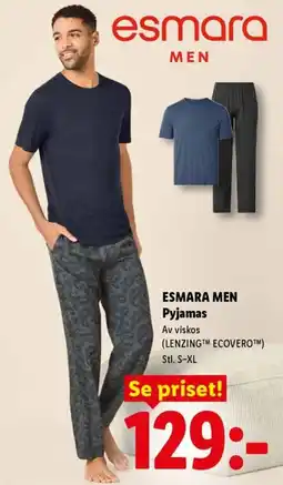 Lidl Esmara men pyjamas erbjuda