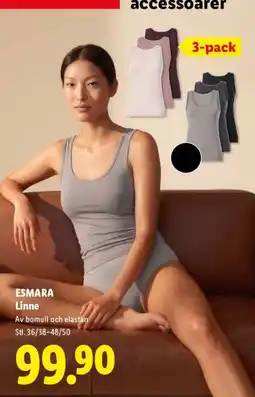 Lidl Esmara Linne erbjuda