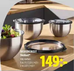 Lidl Silvercrest skålset erbjuda