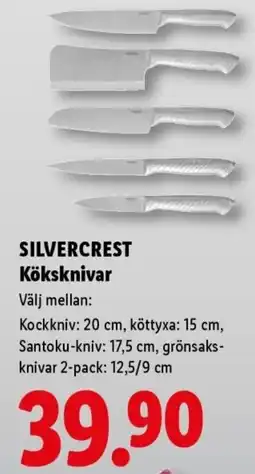 Lidl Silvercrest köksknivar erbjuda