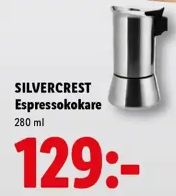 Lidl Silvercrest espressokokare erbjuda