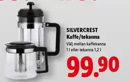 Lidl Silvercrest kaffe/tekanna erbjuda