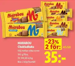 Lidl Marabou Chokladkaka erbjuda