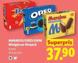Lidl Marabou/Oreo/Daim Miniglassar erbjuda