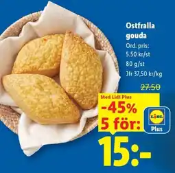 Lidl Ostfralla gouda erbjuda