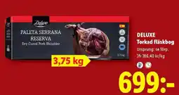 Lidl Deluxe torkad fläskbog erbjuda
